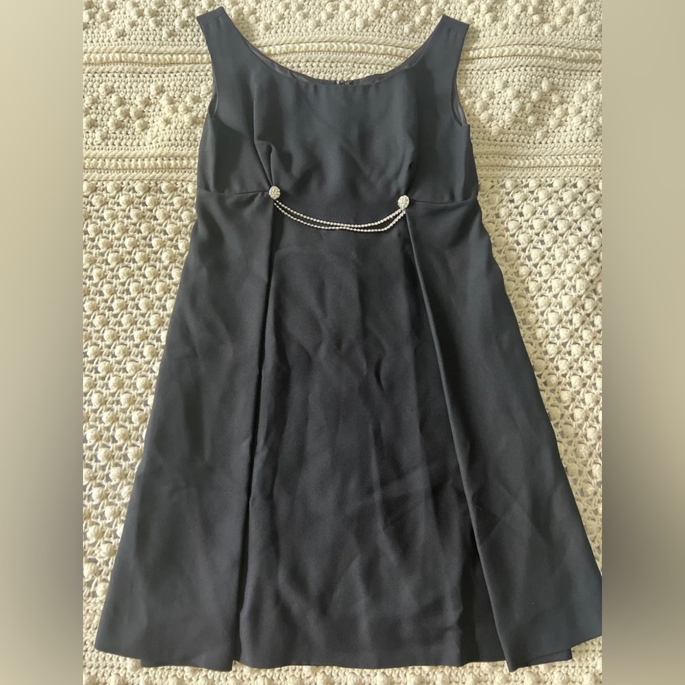 Vintage 60s Micro Mini Abstract Mod Black Norman Sacks Cocktail Party Dress S
